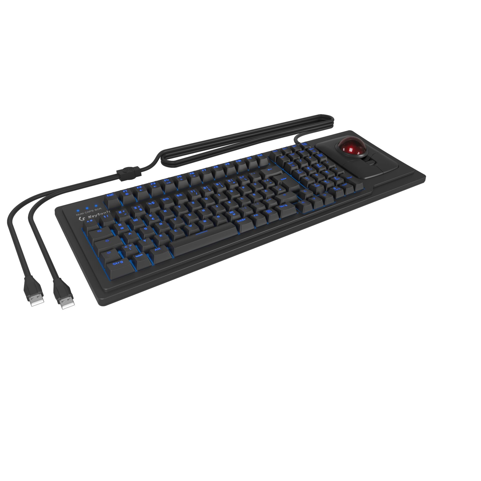 Keysonic KSK-8202ELU-T (DE) Kabelgebunden Tastatur Deutsch, QWERTZ