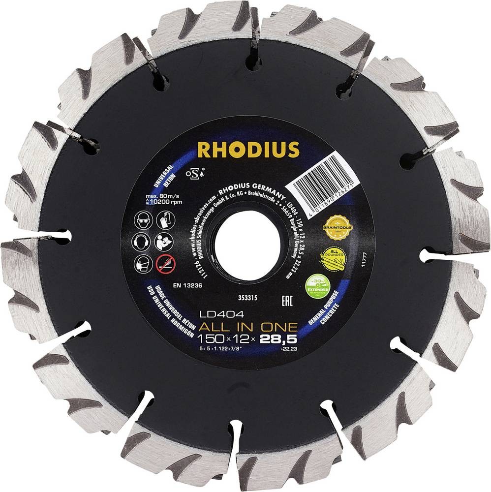 Rhodius 353315 Diamanttrennscheibe 150mm 1 St. Beton