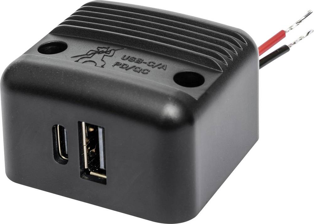 ProCar Aufbau-Power USB-C/A Doppelsteckdose PD/QC max 30W 12 V, 24V