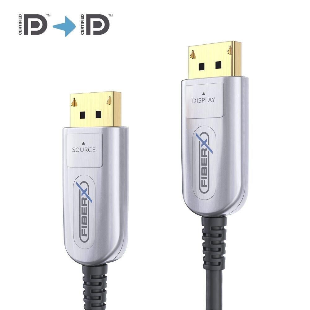 FiberX FX-I260-010 DisplayPort cable 10 m Black, Silver - FiberX FX-