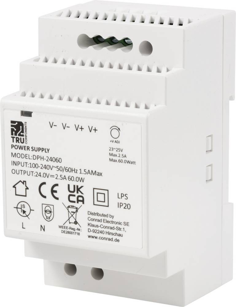 TRU COMPONENTS TC-10580820 Hutschienen-home charger (DIN-Rail) 24 V/