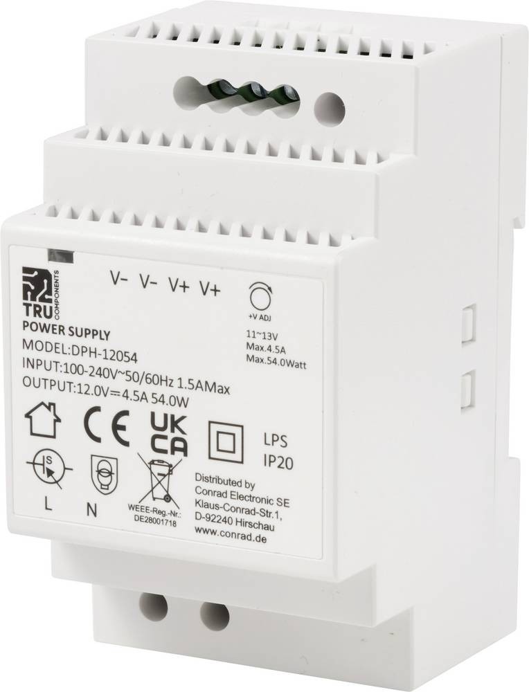 TRU COMPONENTS TC-10580816 Hutschienen-home charger (DIN-Rail) 12 V/