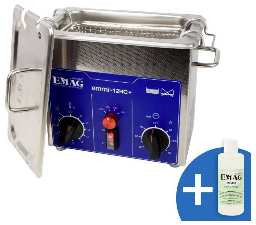Emag Emmi-12HC Plus Ultrasonic cleaner Universal 120W 1.2l with