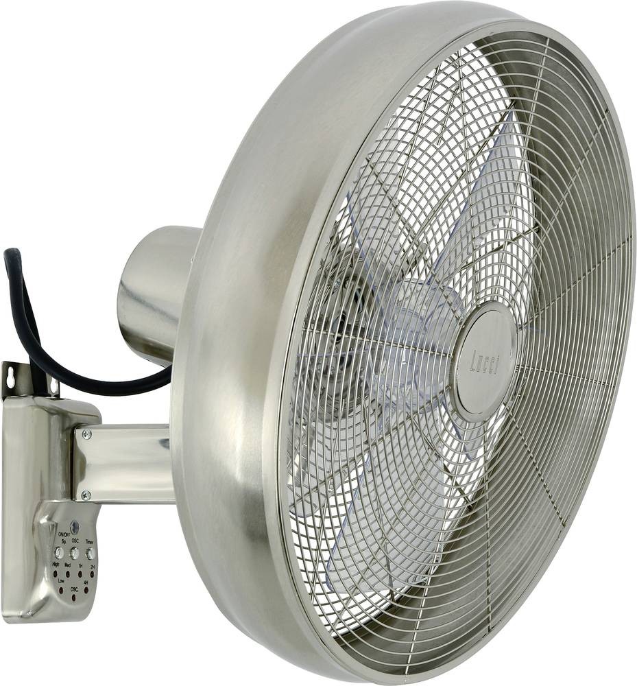 Lucci AIR BC Wandfan 50W (Ø) 410mm Chrom Schwenkbar