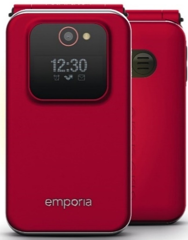 Emporia emporiaJOY-LTE 7.11 cm (2.8") 115 g Red Senior phone -