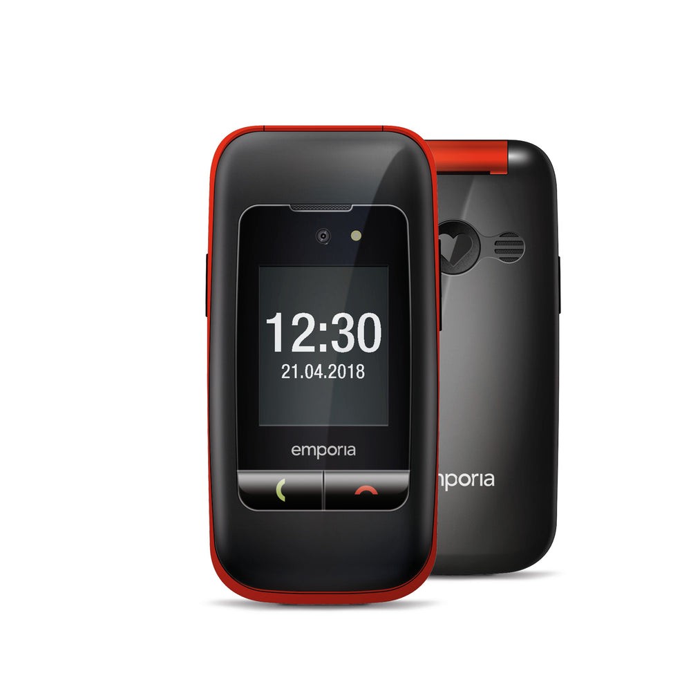 emporia - ONE V200i schwarz/rot (2025) ohne Simlock, ohne Branding