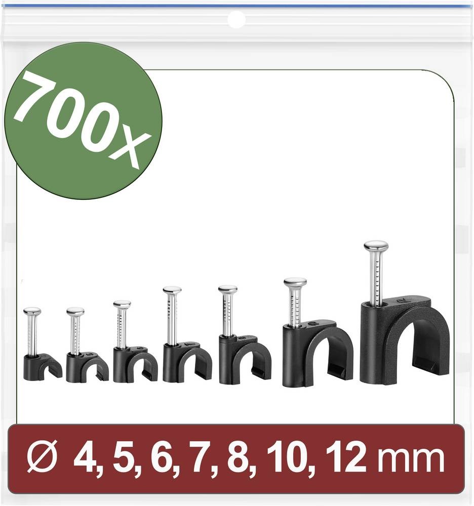 Quadrios 24CA438 Nagelschellen 24CA438 Bündel-Ø-Bereich 2 bis 12mm