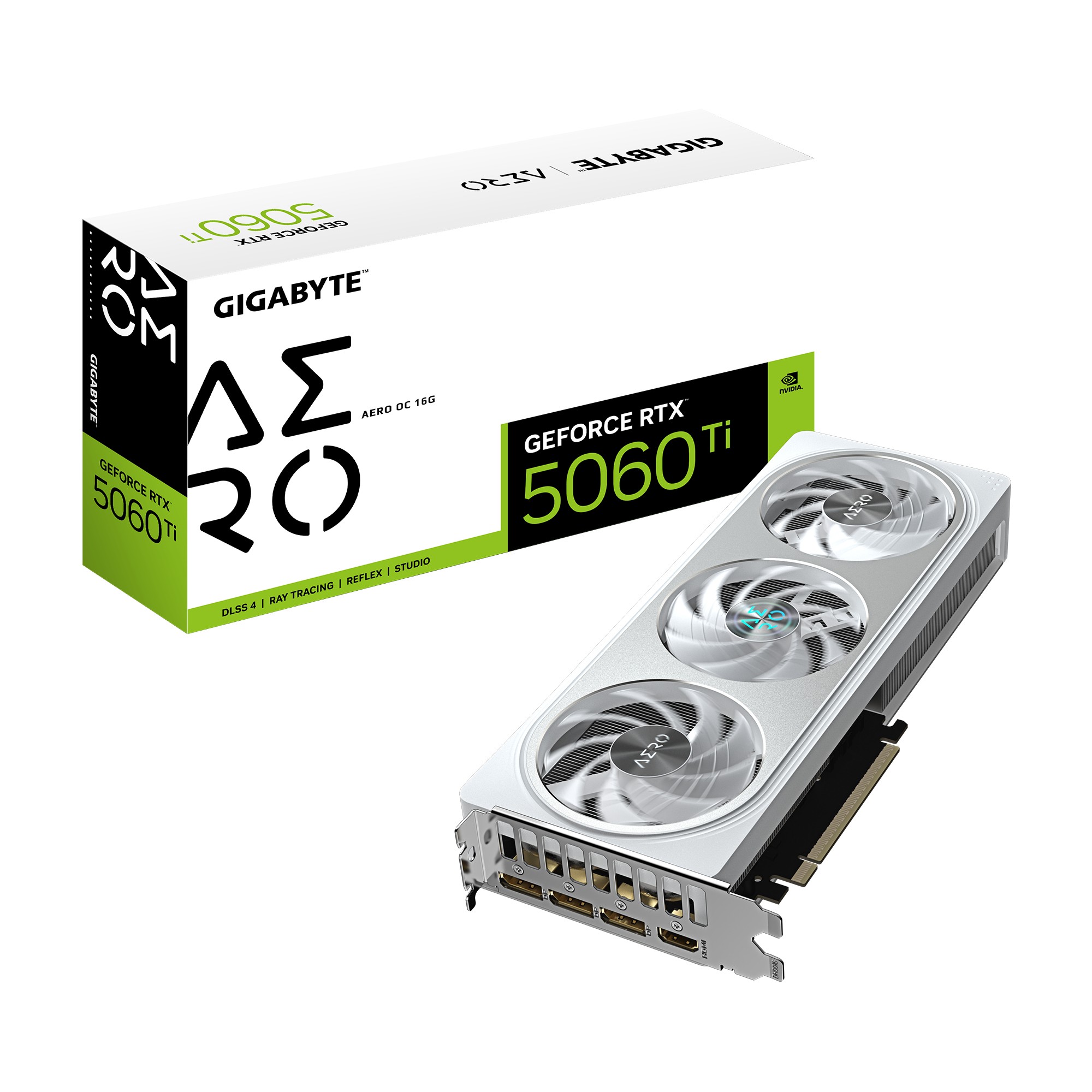 GIGABYTE GeForce RTX 5060 Ti AERO OC 16G Graphics Card - GIGABYTE