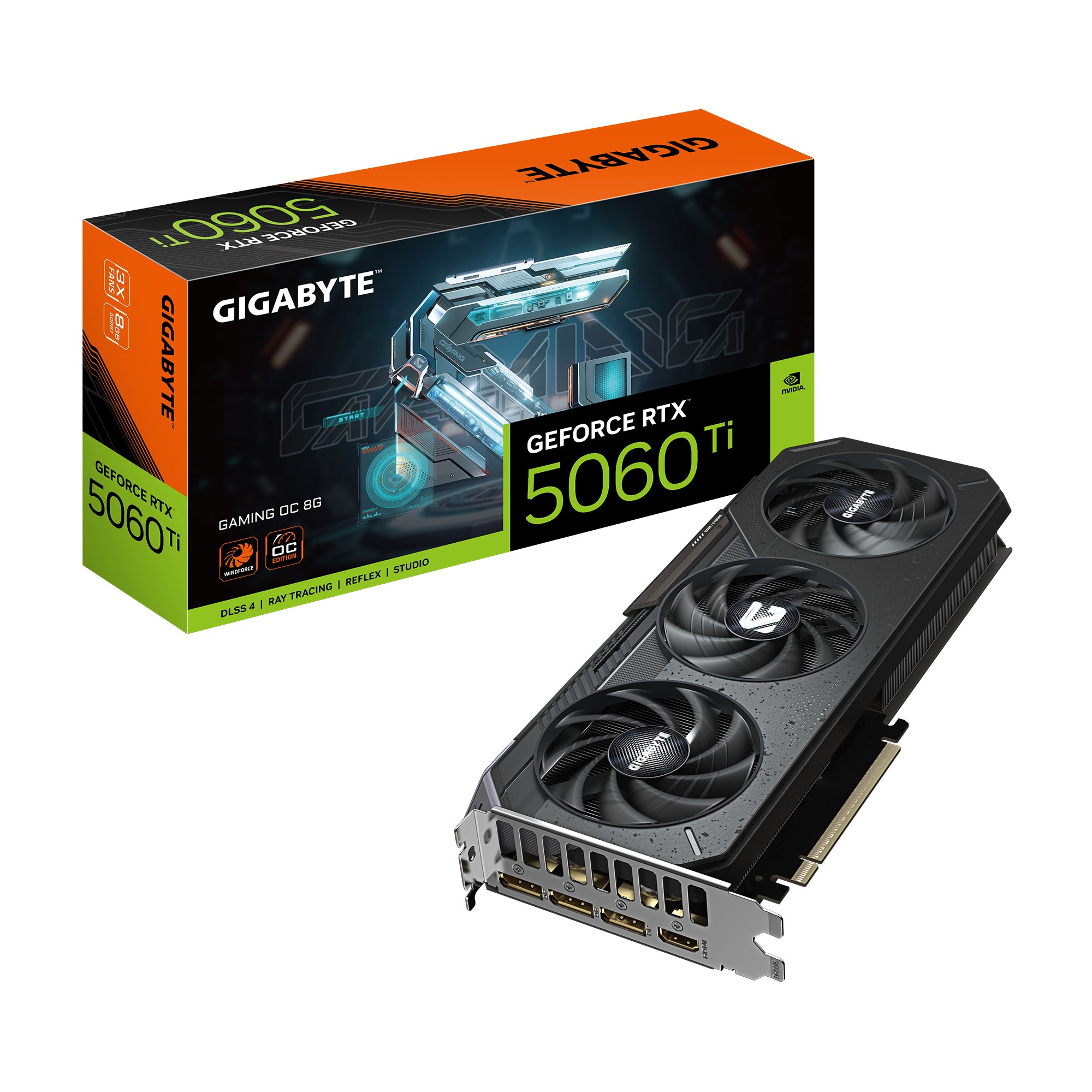 GIGABYTE GeForce RTX 5060 Ti GAMING OC 8G Graphics Card - 8GB GDDR7,
