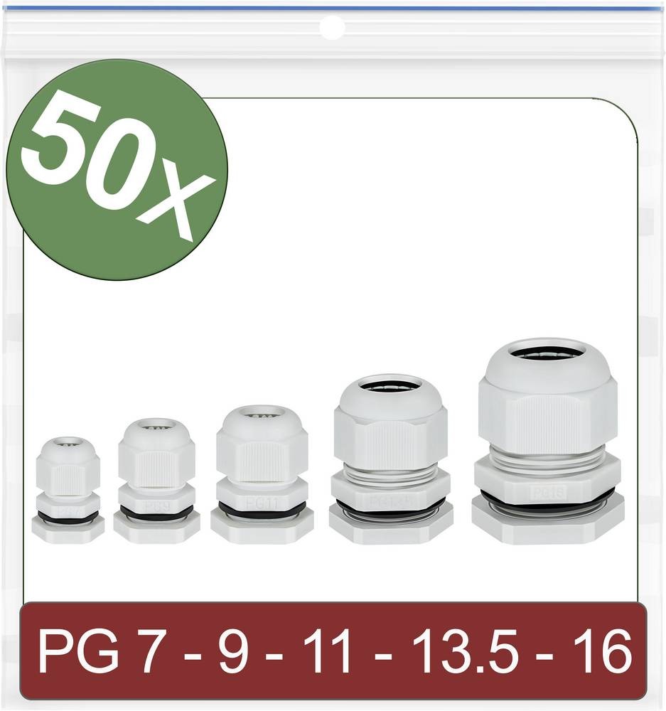 Quadrios 24CA401 Kabelverschraubung PG7, PG9, PG11, PG13.5, PG16