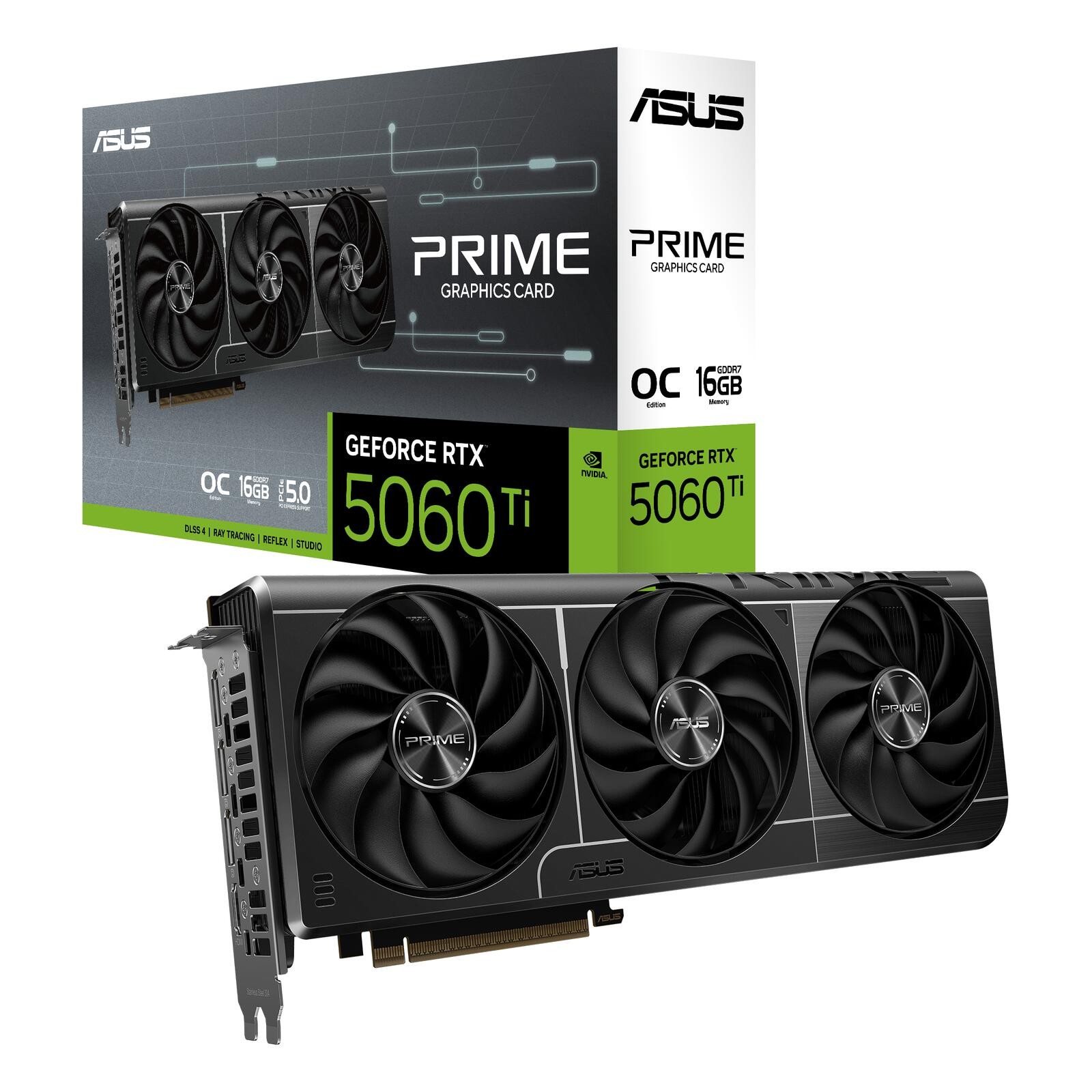 ASUS Prime -RTX5060TI-O16G NVIDIA GeForce RTX 5060 Ti 16 Go GDDR7 -