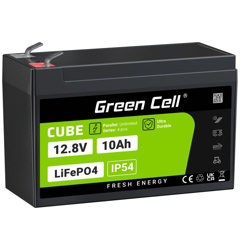 Green Cell LFPGC12V10AH Batterie de l'onduleur Phosphate de fer lithi