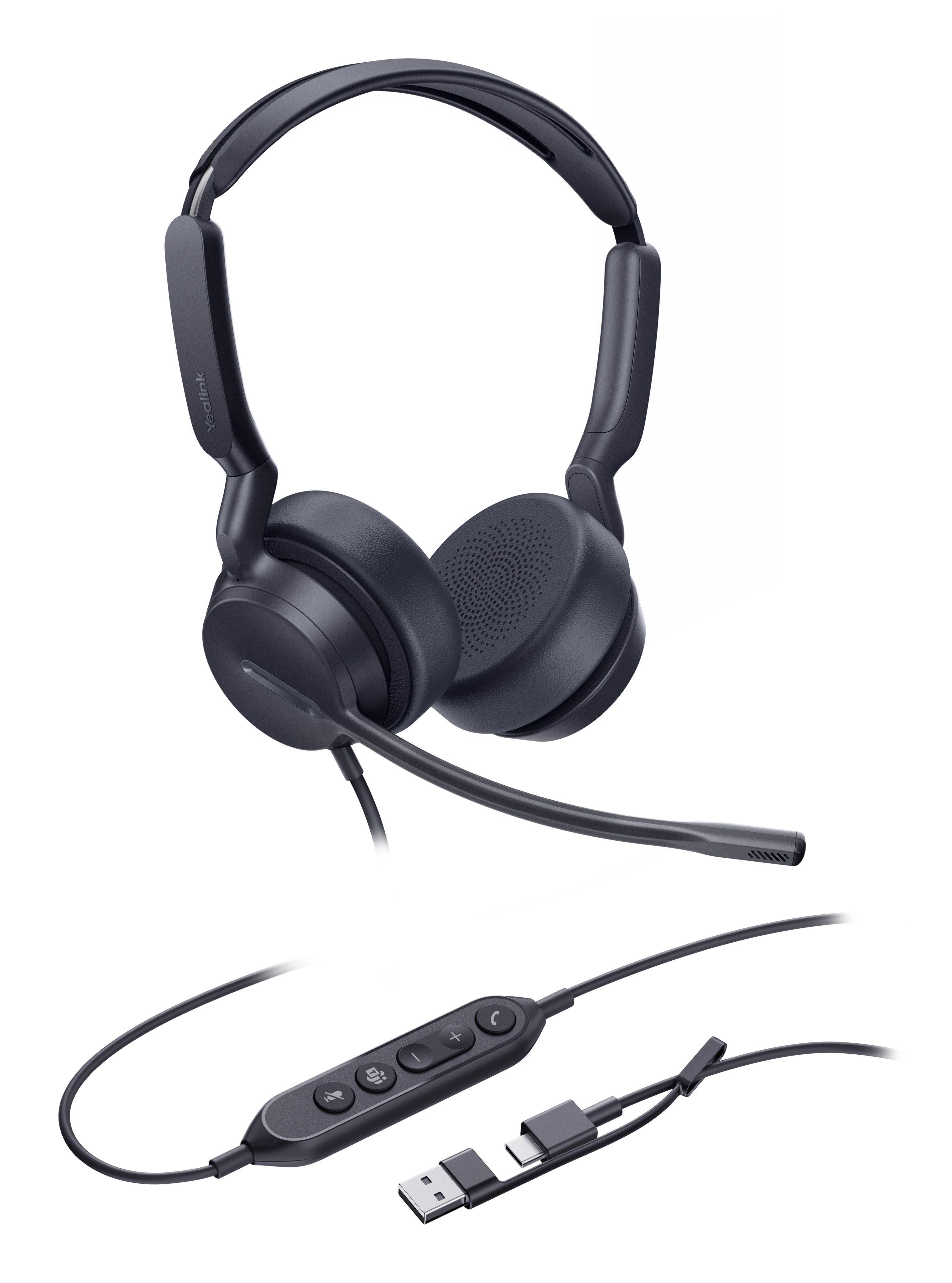 Yealink UH42 Dual Teams USB-C/A Headset - Yealink UH42 Dual Teams USB-