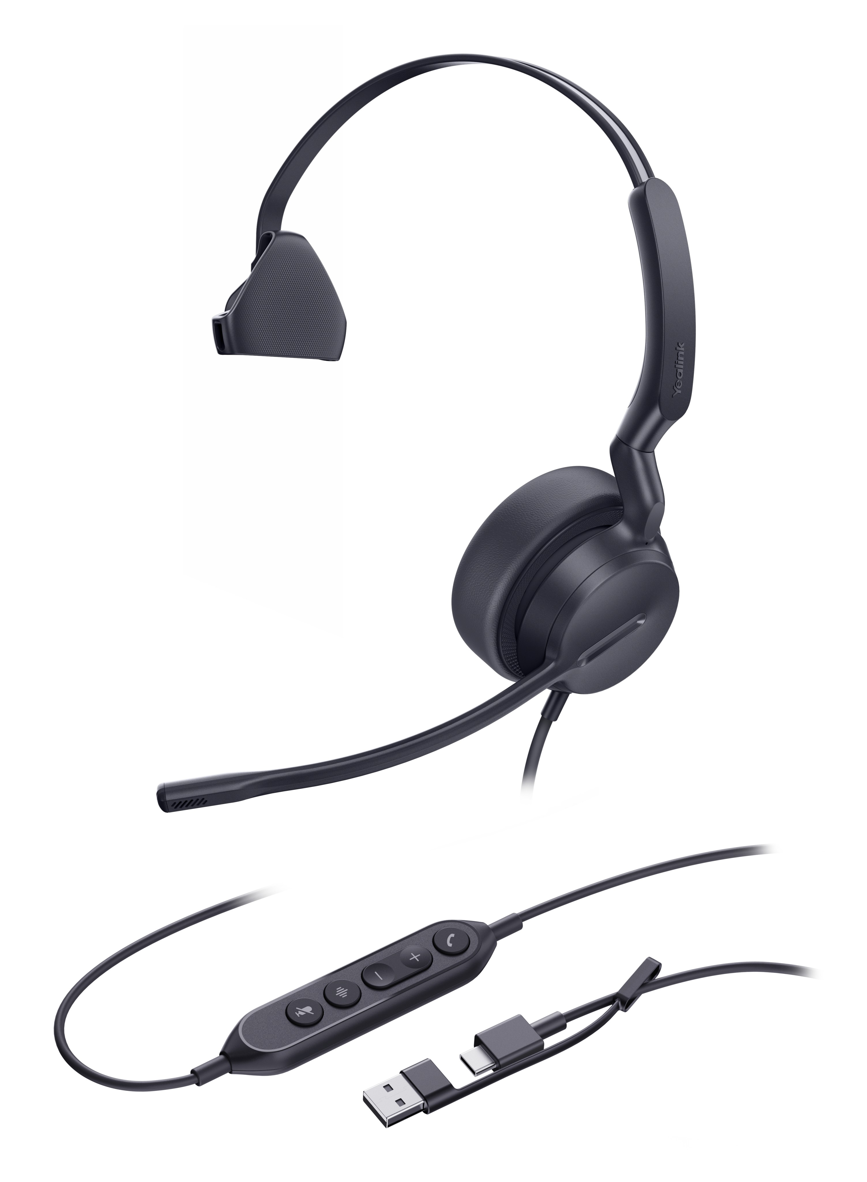 Yealink UH42 Mono UC USB-C/A Headset - Yealink UH42 Mono UC USB-C/A