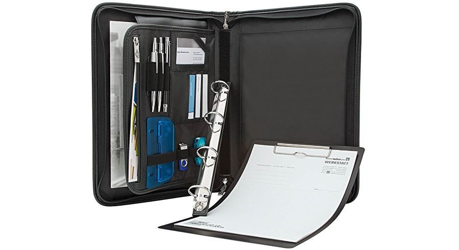 Wedo 58 5001 personal organizer Leather, Nylon Black - Wedo 58 5001,