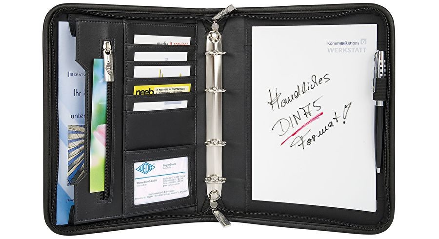 Wedo 58 5101 organizzatore personale Pelle, Nylon Nero - Wedo 58 5101,