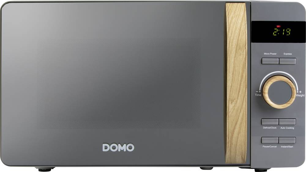 Domo DO3420 microwave Grey, Wood Solo microwave Countertop 20 L 800 W