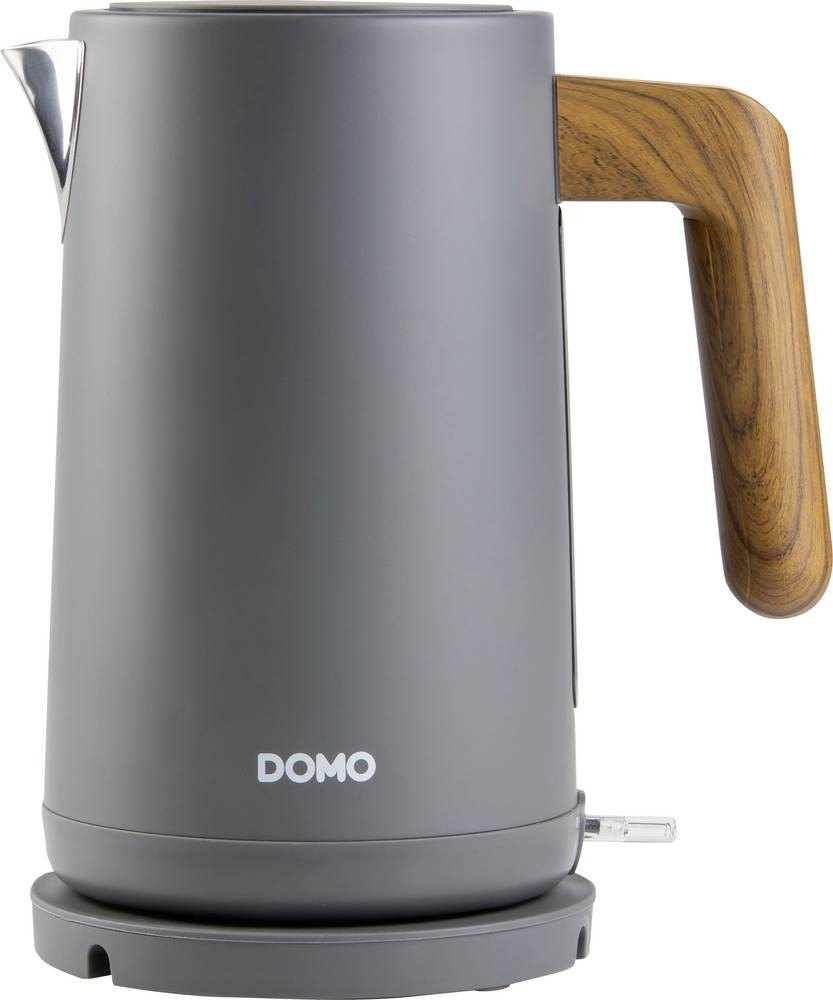 Domo Wood You electric kettle 1.7 L 2200 W Grey - Domo Wood You, 1.7