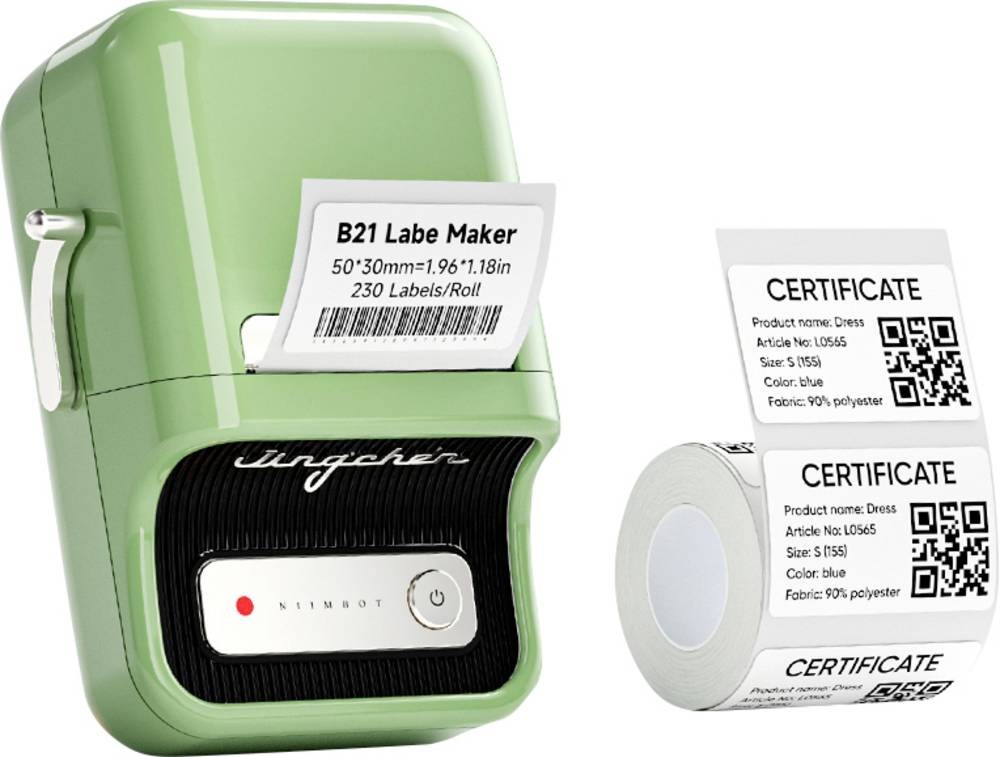 NIIMBOT B21 Pro Wireless Fotodrucker black- white Druck-Auflösung: