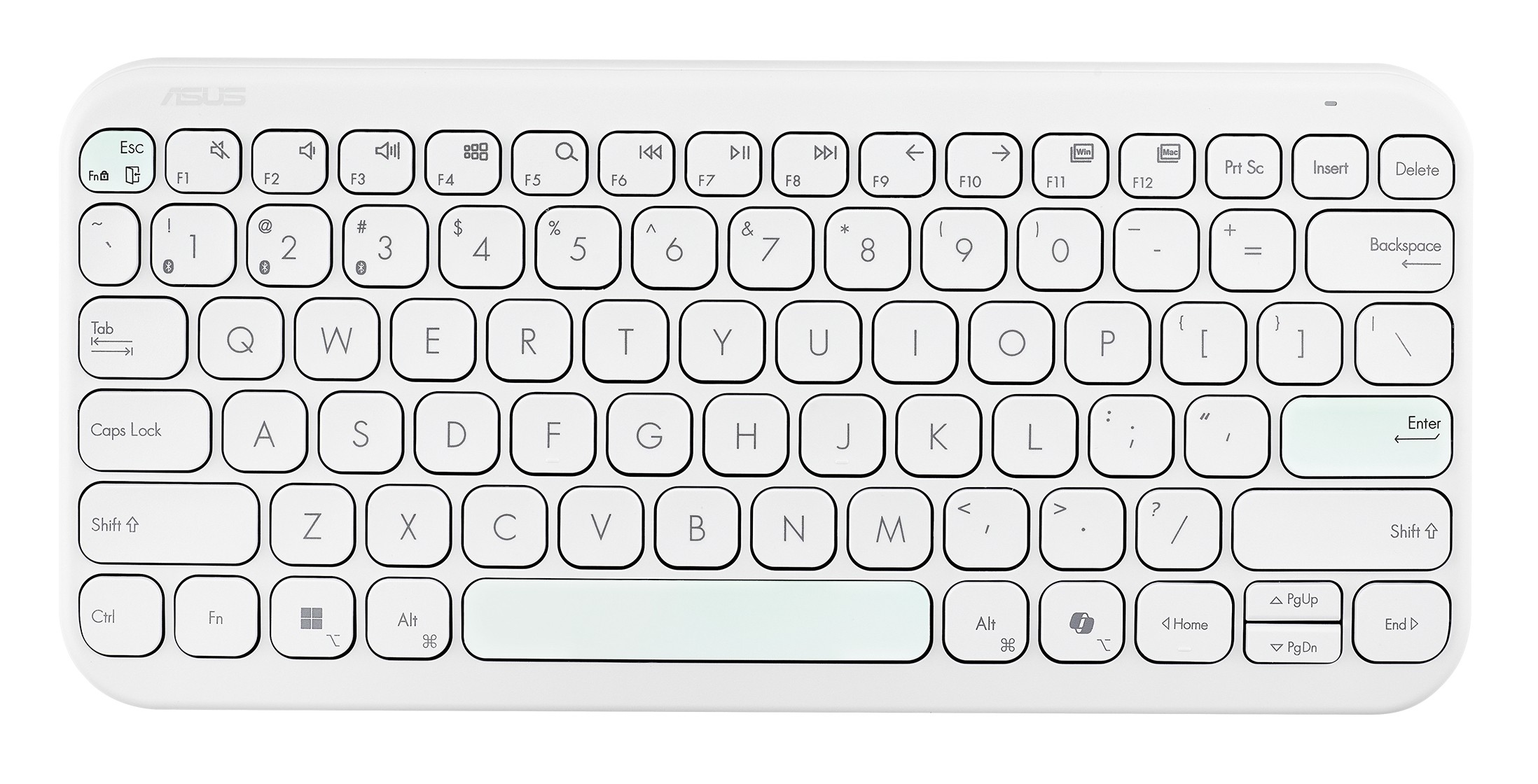 ASUS KW100 Keyboard QWERTZ white