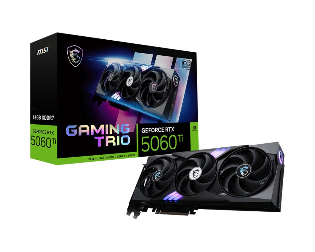 Msi rtx 5060 ti 16gb gaming trio oc | gddr7 | 3 fan | grafična kartica za gaming 1 Sotel | msi gaming geforce rtx 5060 ti 16g trio oc nvidia 16 gb gddr7 komponentko