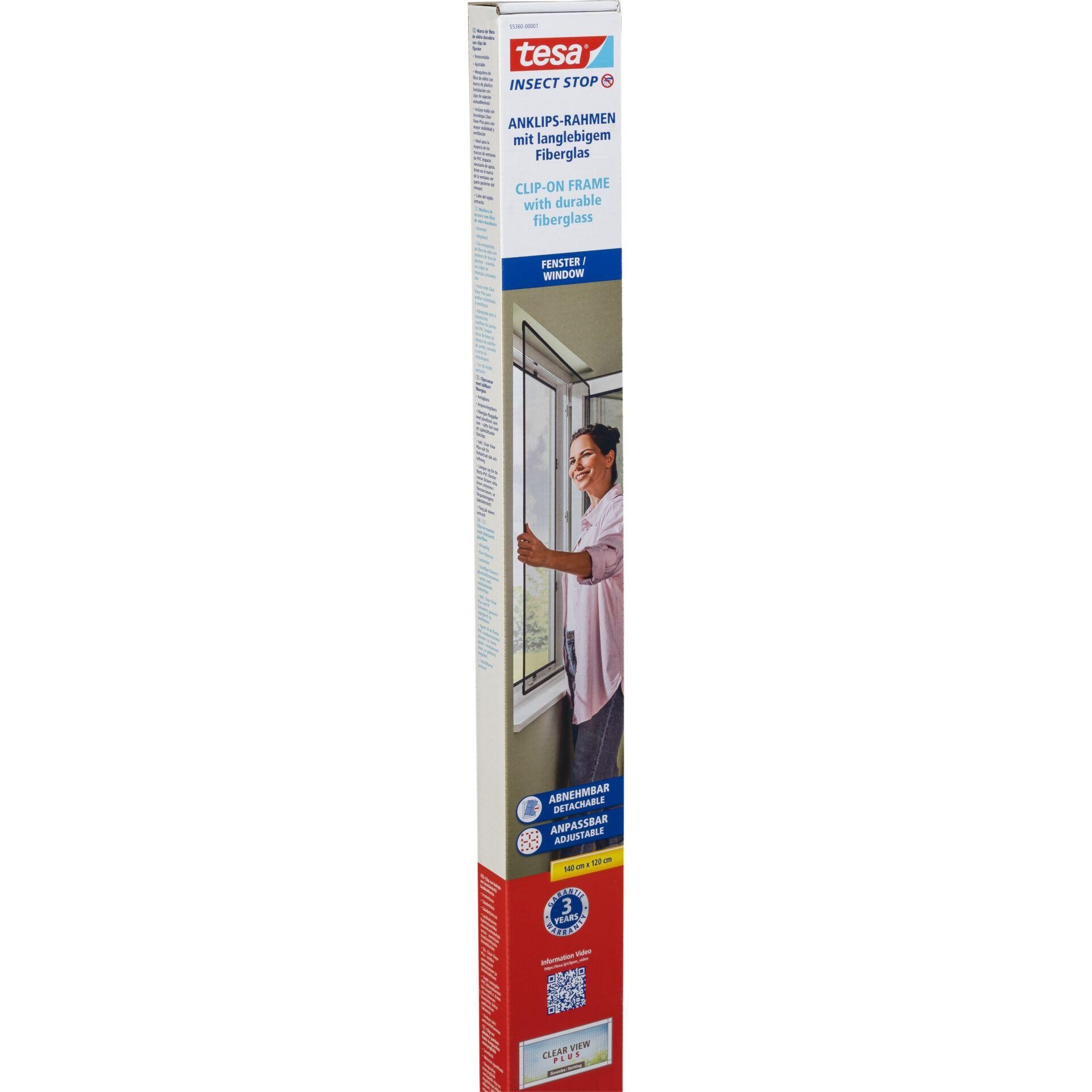 TESA 55360-00001-00 mosquito net Window Anthracite - TESA 55360-00001-
