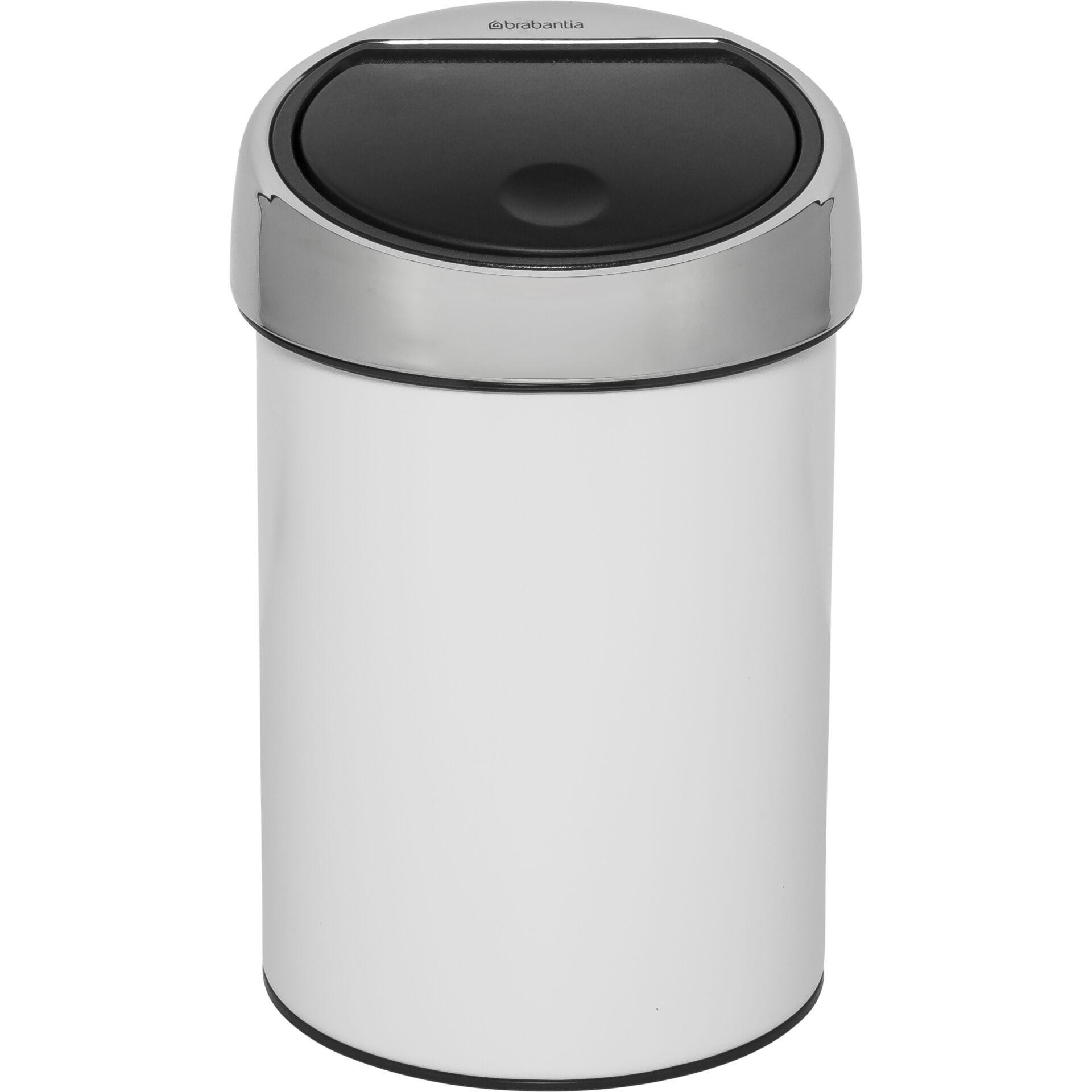 Brabantia Touch Bin, 3 litres, Blanc - Brabantia Touch Bin, 3 litres,