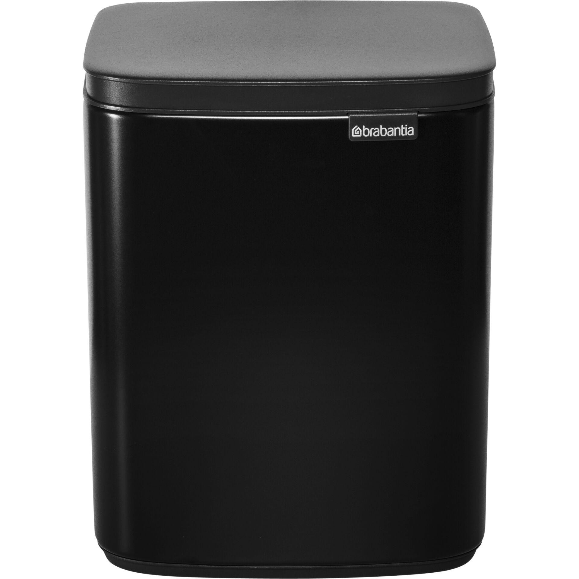Brabantia Bo Waste Bin 7 L Rectangular Steel Black - Brabantia Bo