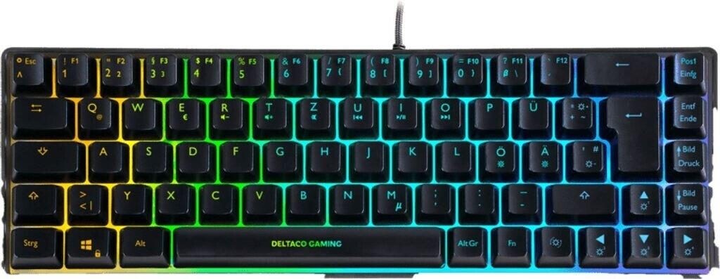 Deltaco Gaming Tastatur DK240 mini 60% USB, RGB black