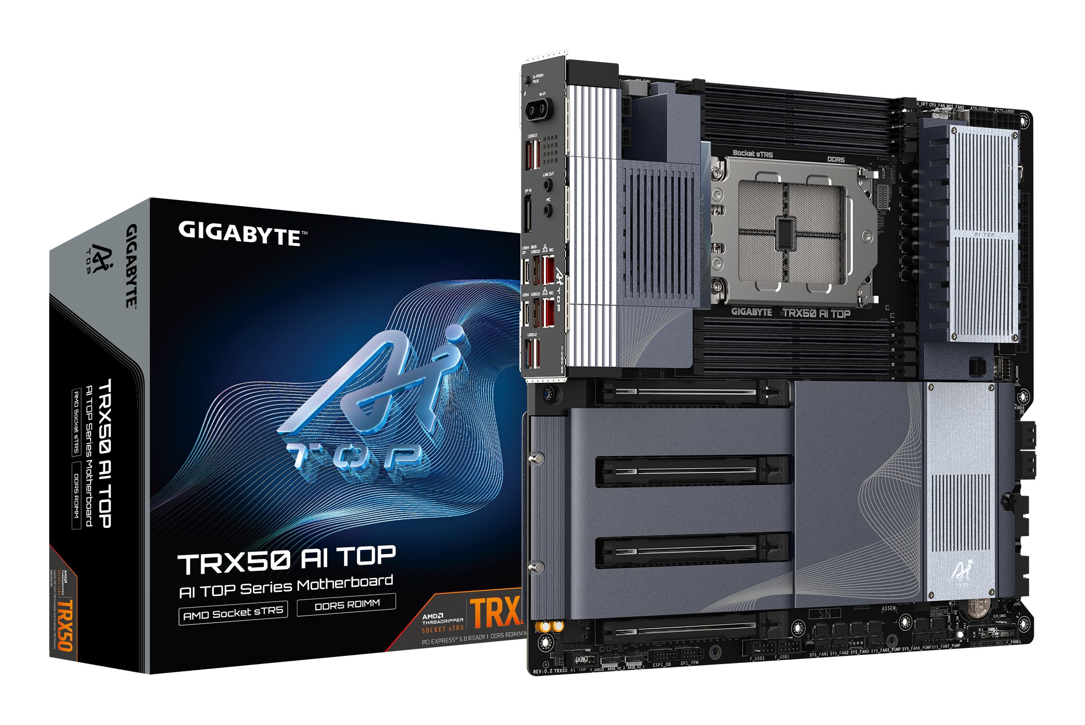 GIGABYTE TRX50 AI TOP-2B Carte Mère Processeurs AMD Ryzen