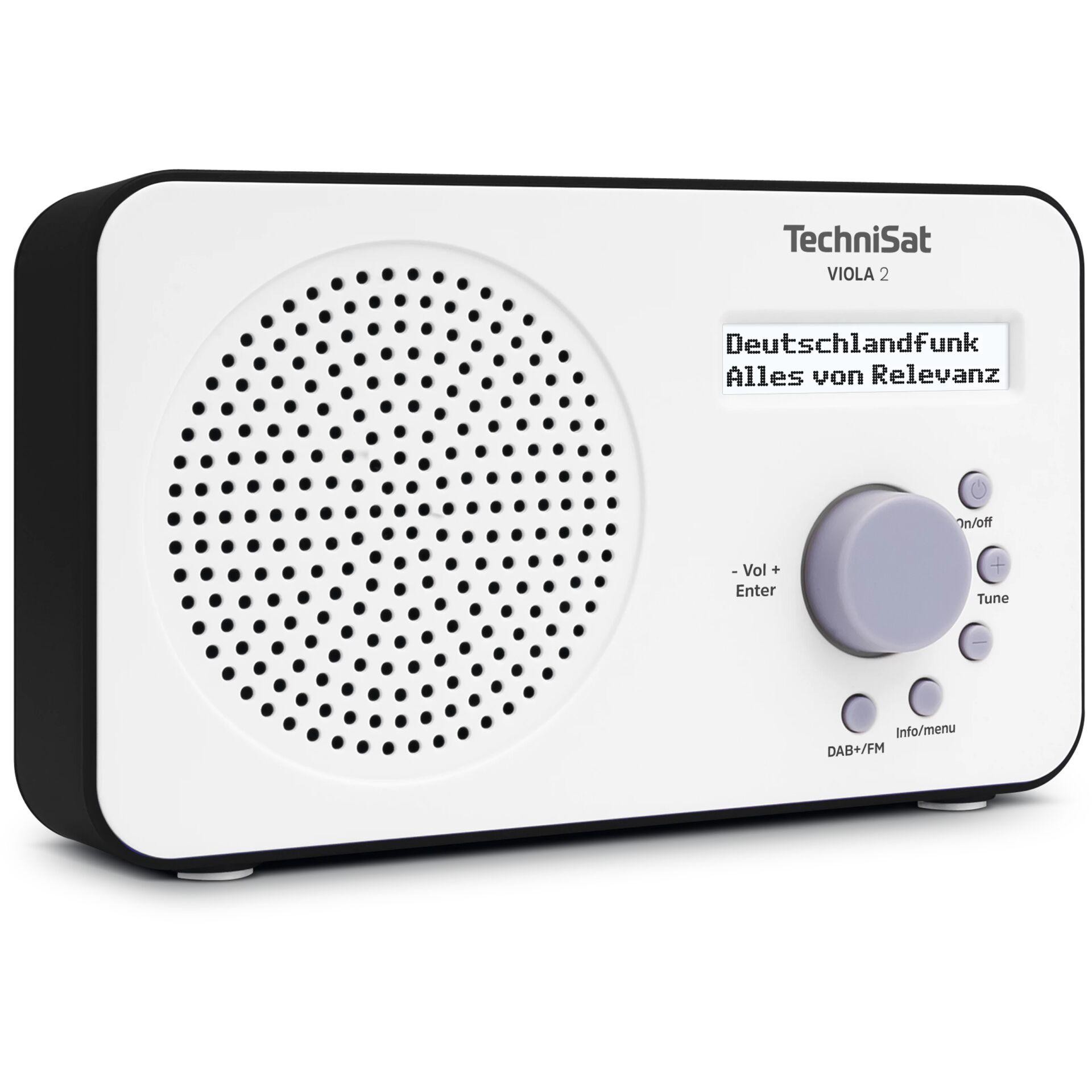 TechniSat 0000/3906 Radio portable Numérique Noir, Blanc - TechniSat