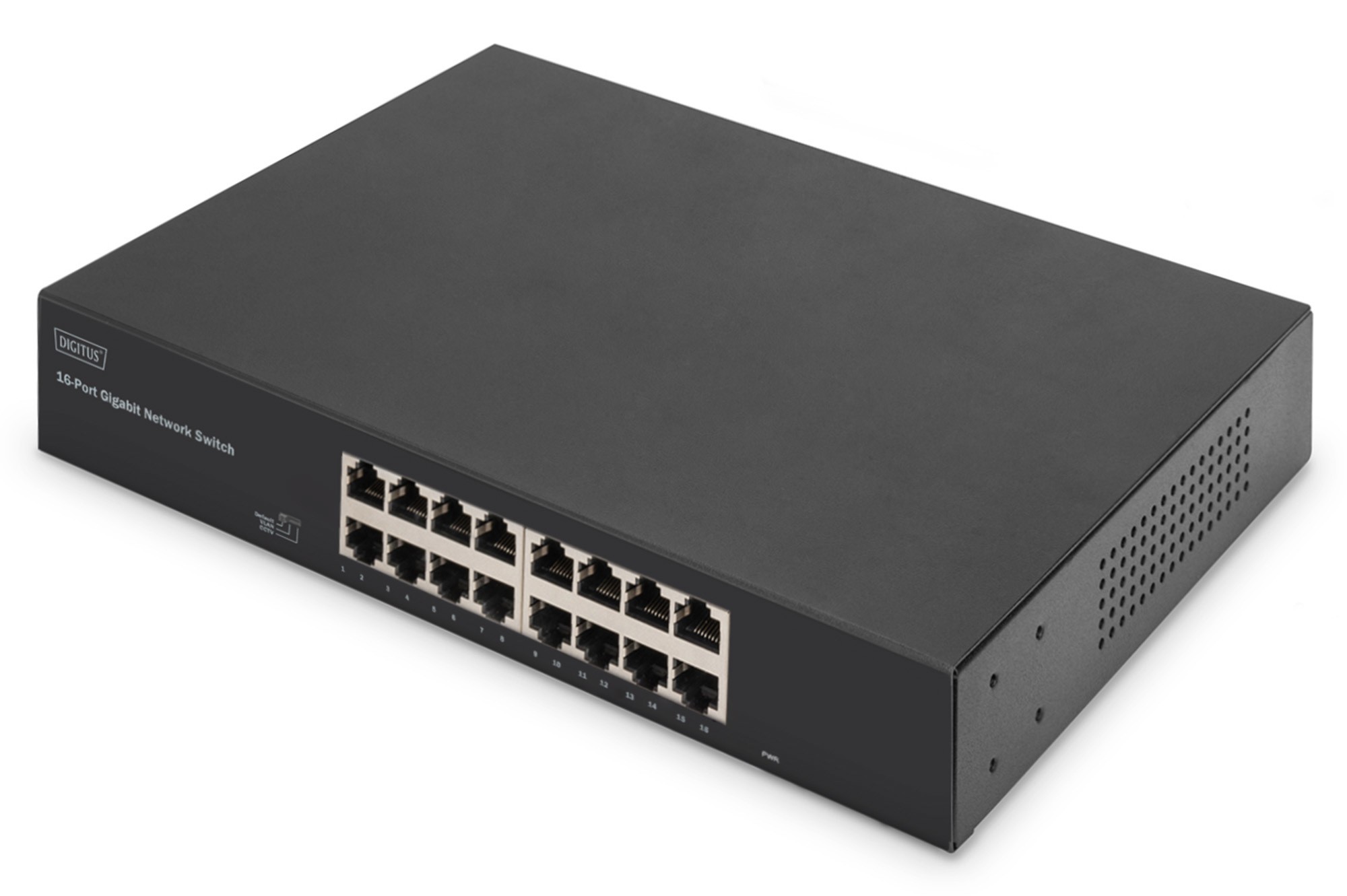 Digitus 16-Port Gigabit Switch, 19 inch, Unmanaged - Digitus 16-Port