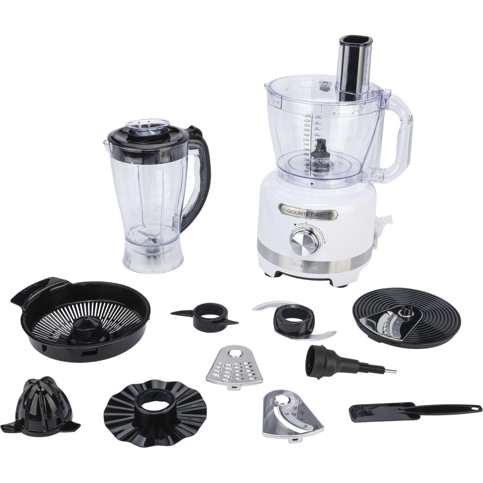 Ariete 1782 Gourmet Pro Moderna, Food processor, 3L Multi-mill, 2L