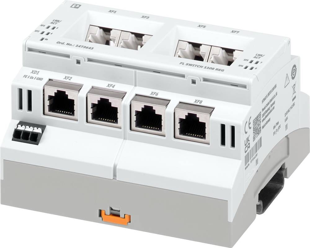 Phoenix Contact 1473643 FL SWITCH 1108 REG Industrial Ethernet Switch