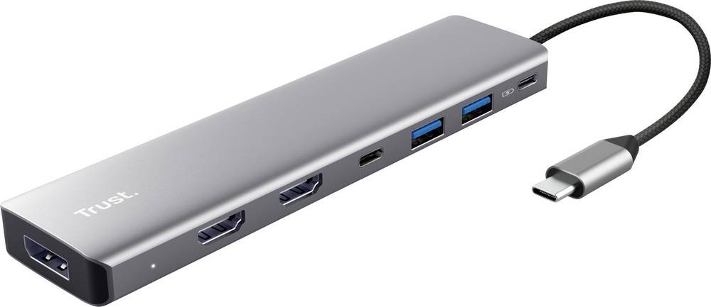Trust USB-C Dockingstation DALYX 7-IN-1 MULTIPORT ADAPTER Passend f