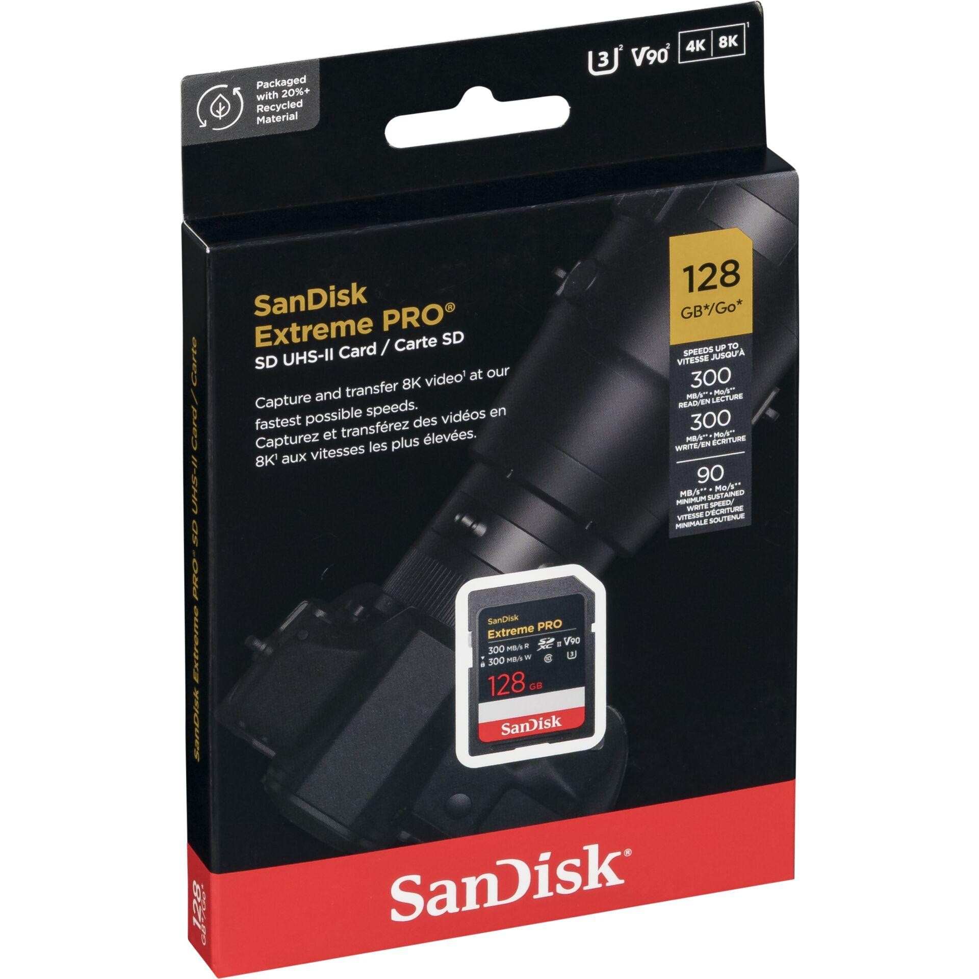 SanDisk Extreme PRO 128 GB SDXC UHS-II Classe 10 - SanDisk Extreme