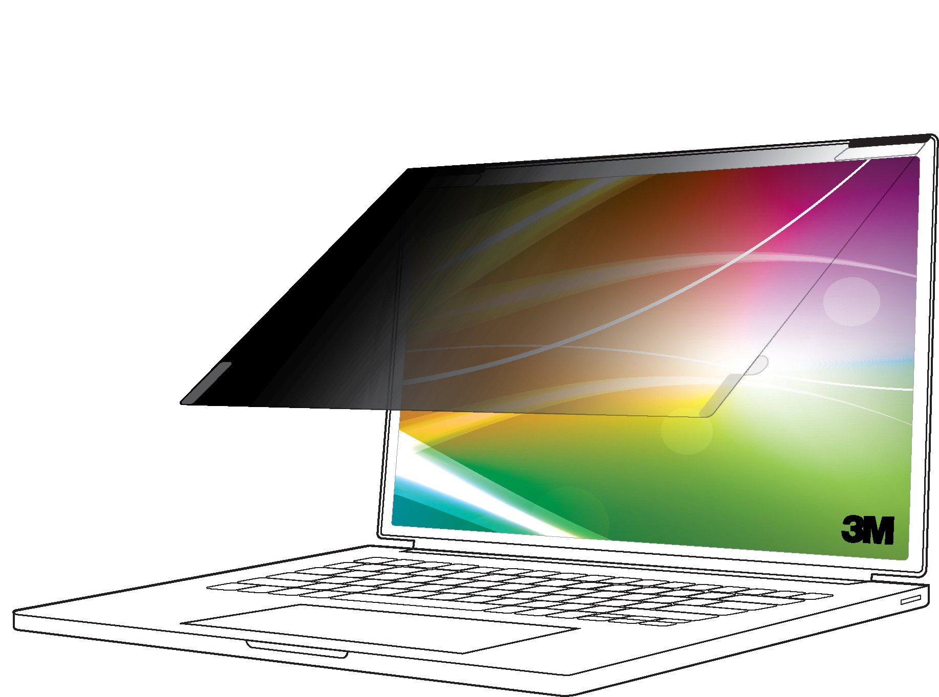 3M Bright Screen Blickschutzf. Dell XPS 16 (16:10) BPNDE007