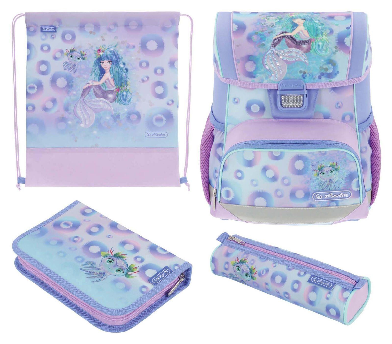 herlitz Schulranzen-Set Loop Plus Mystic Mermaid 31,0 x 22,0 x 37,0