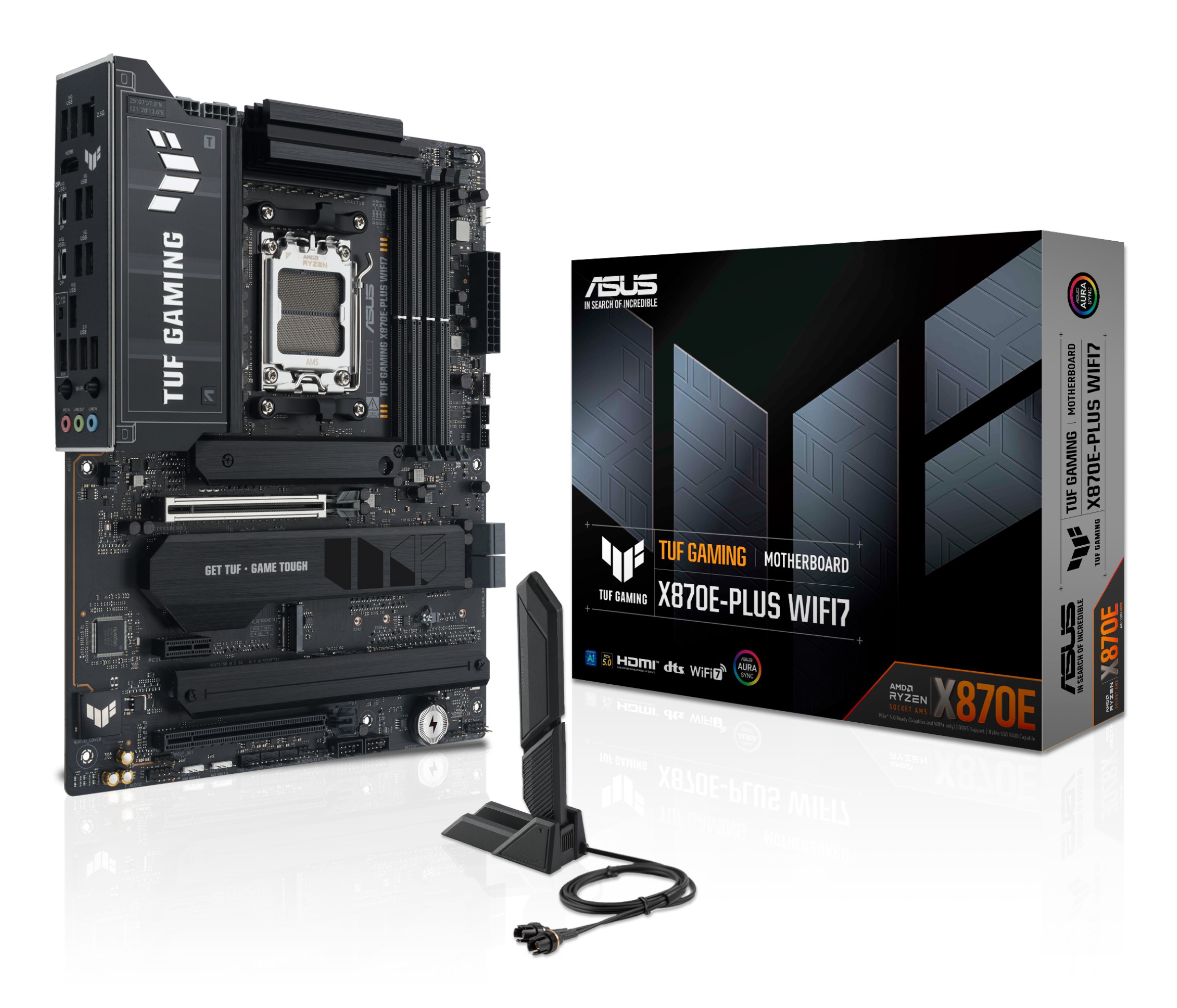 ASUS TUF GAMING X870E-PLUS WIFI7 AMD X870E Socket AM5 ATX - ASUS TUF