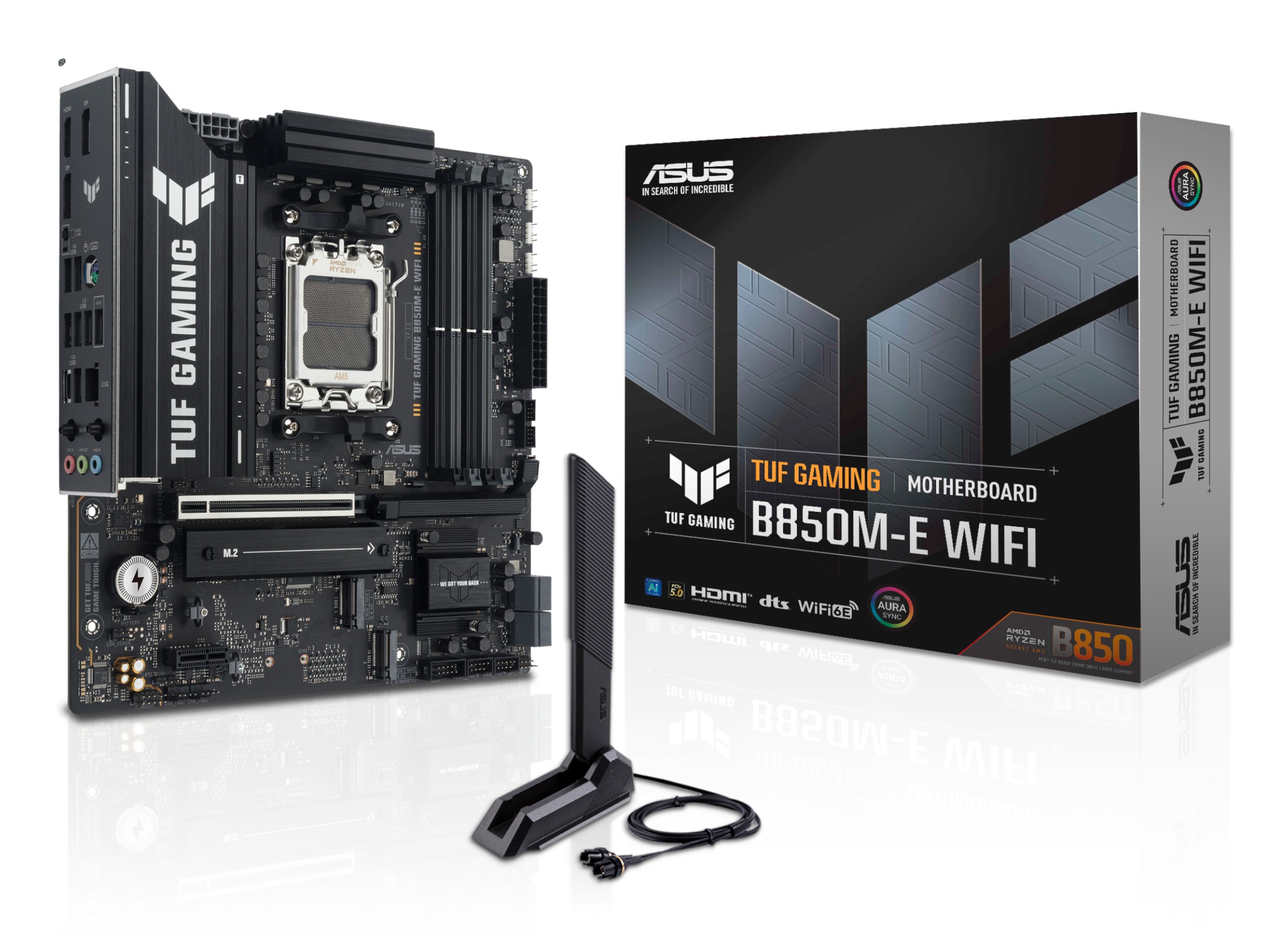 ASUS TUF GAMING B850M-E WIFI AMD B850 Socket AM5 micro ATX - ASUS TUF
