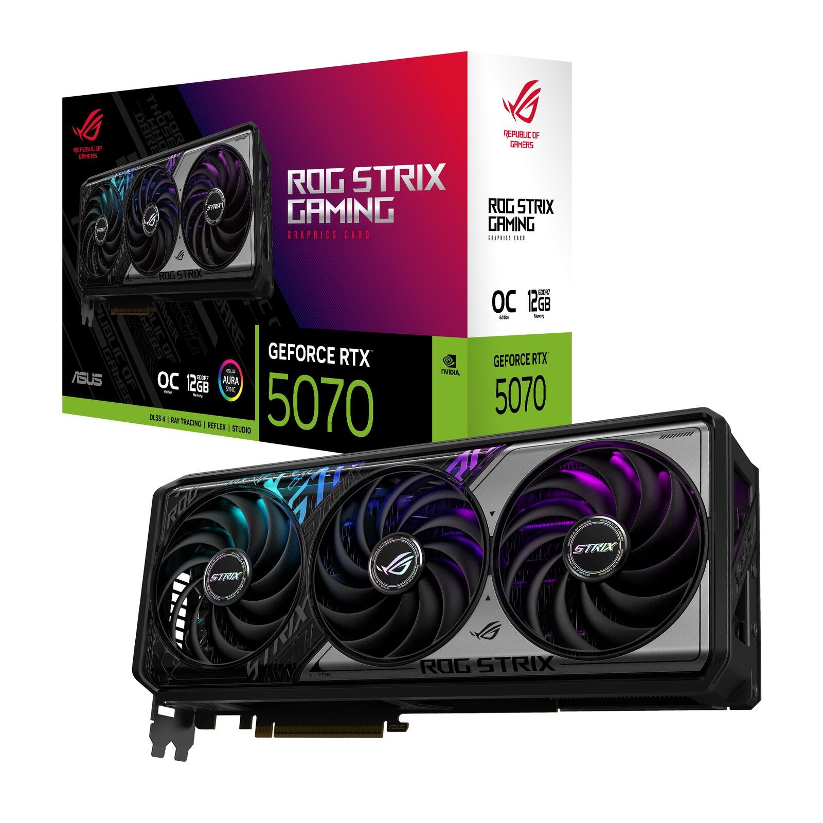ASUS ROG -STRIX-RTX5070-O12G-GAMING NVIDIA GeForce RTX 5070 12 Go