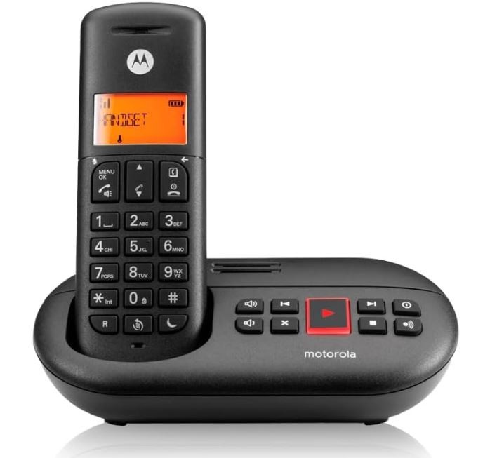 Motorola E211 DECT telephone Caller ID Black - Motorola E211, DECT