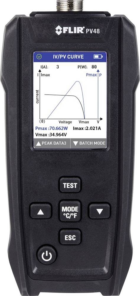 FLIR Solarpanel-Tester and I-V-Kennlinien-Tracer with