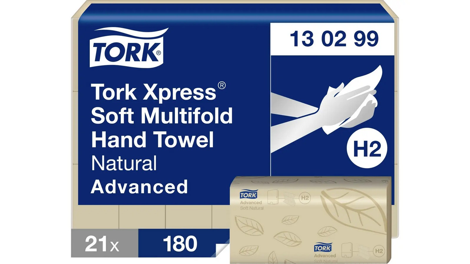 TORK 130299 Xpress Multifold Papierhandtücher 21St. - natur