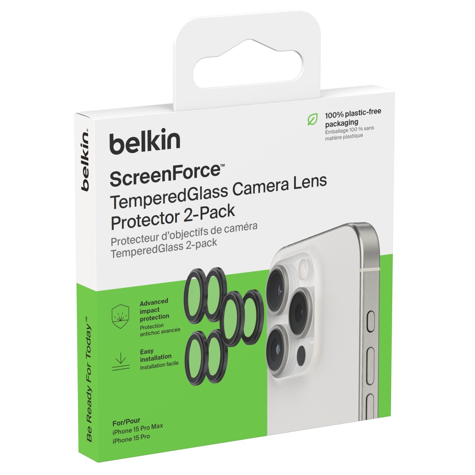Belkin ScreenForce Protecteur d'objectif caméra Apple 3 pièce(s) -