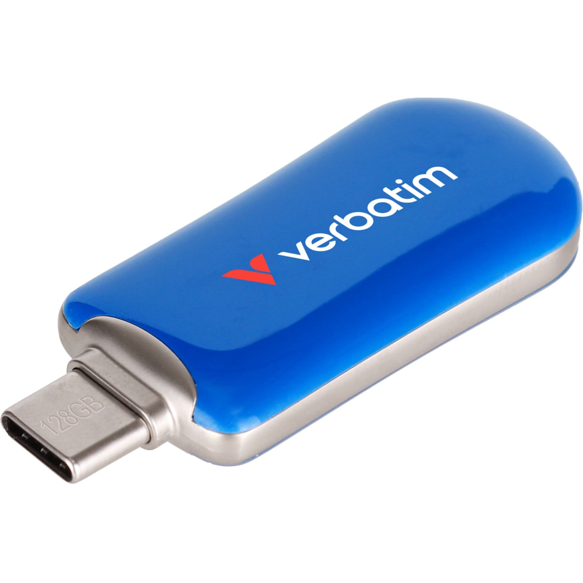 Verbatim Plectra USB-C Flash Drive Blue 128GB - Verbatim Plectra USB-