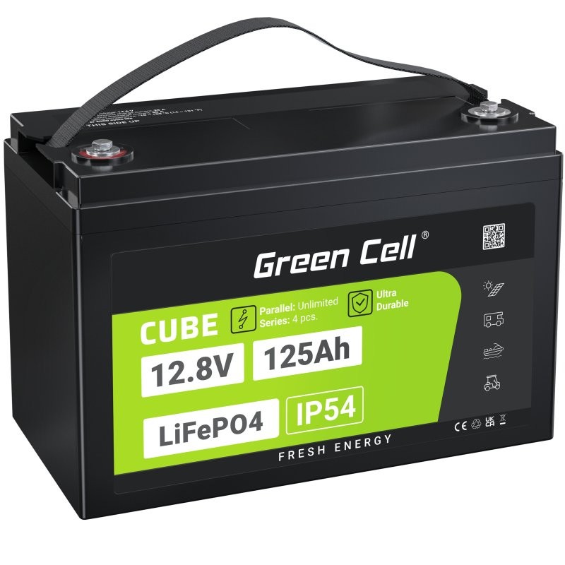 Green Cell alias Cell CUBE LiFePO4 125Ah 12,8V 1600Wh liio gele