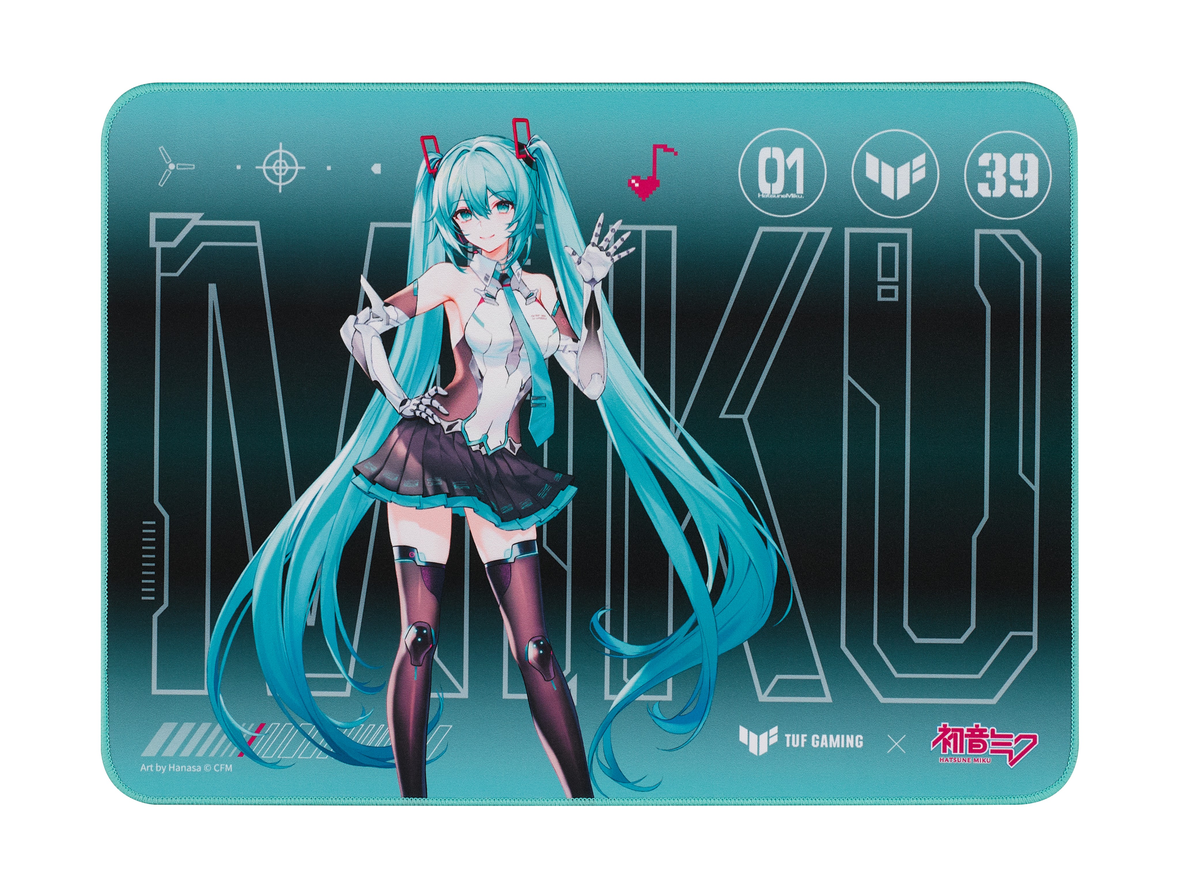 ASUS TUF Gaming P1 Hatsune Miku Edition Gaming mouse pad Turquoise -