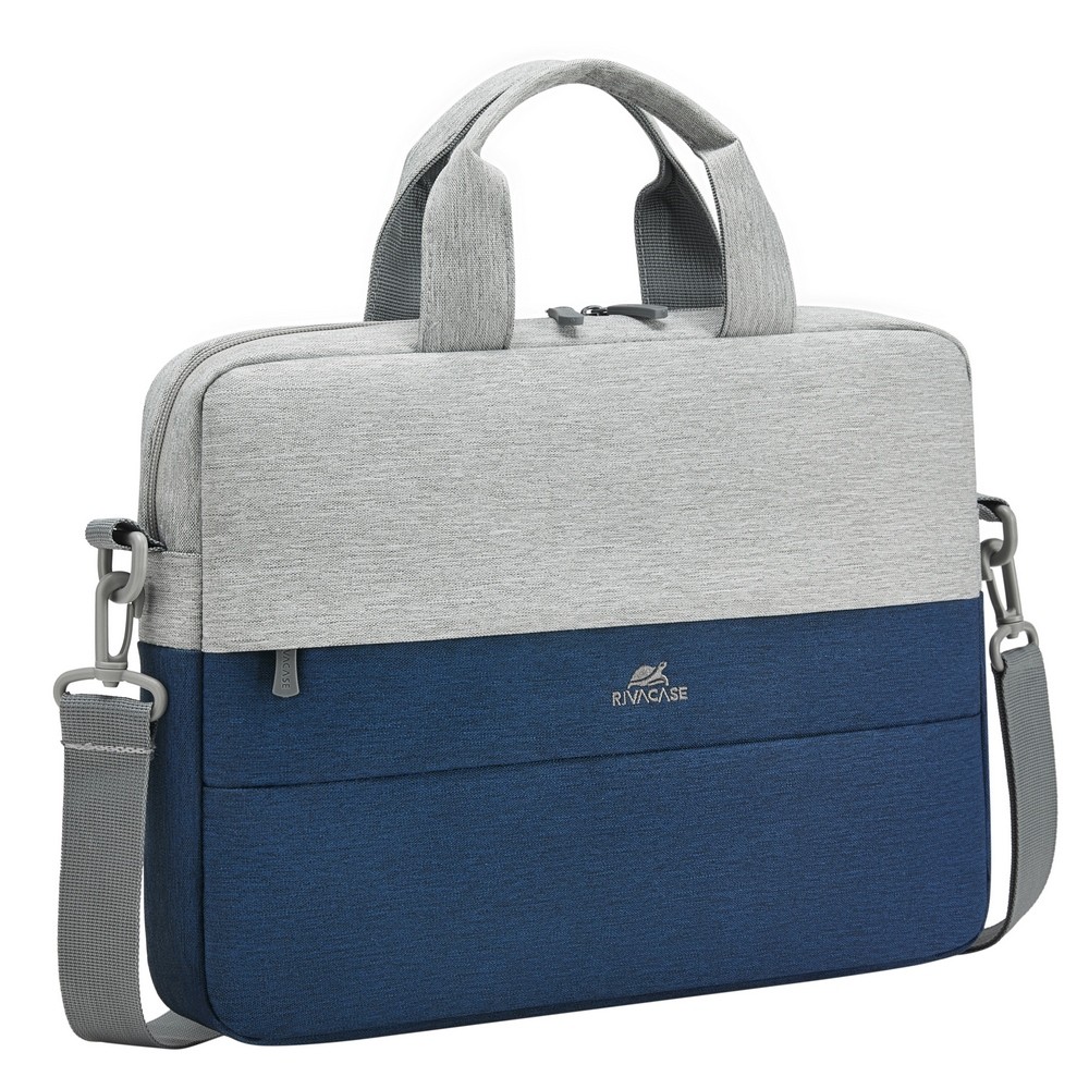 Rivacase 7522 GREY/DARK BLUE sacoche d'ordinateurs portables 35,6 cm (