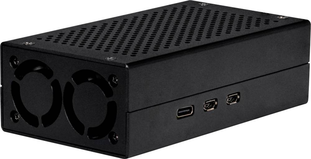 Joy-it ALU CASE pour Pi5+M2 HAT / AI Kit SBC-boîte pour (